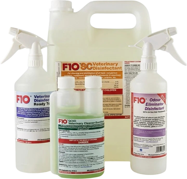 F10® veterinary disinfectant range