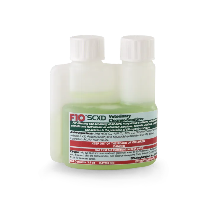F10SCXD Veterinary Cleaner - Sanitizer 3.4 oz pack